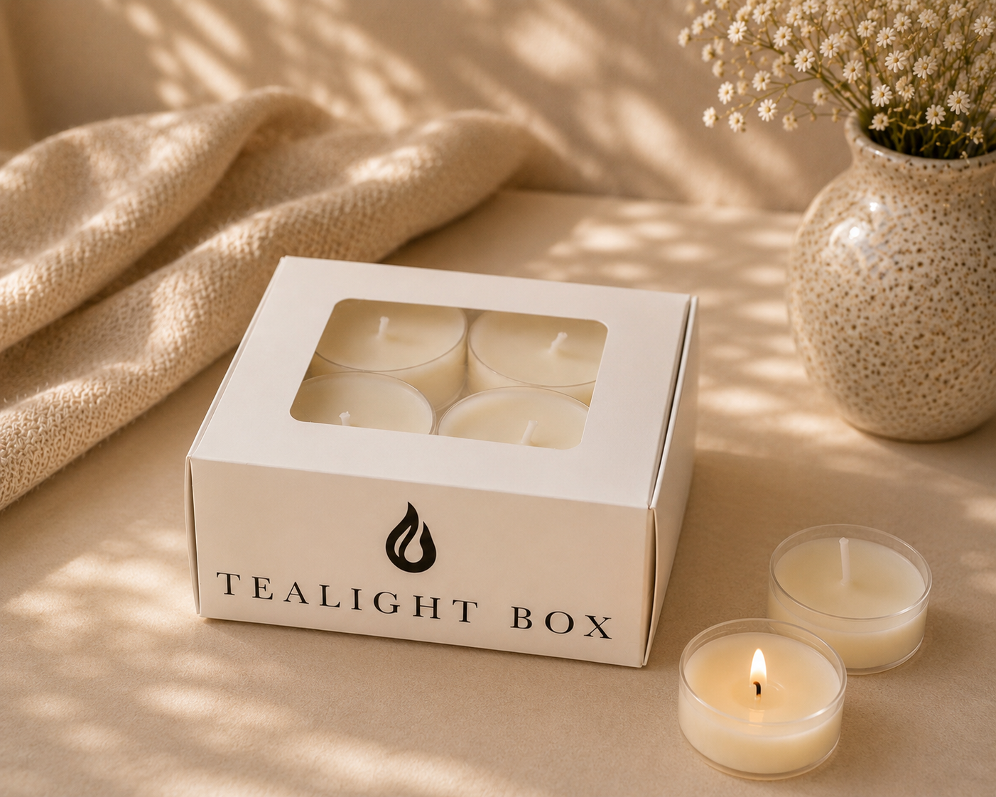 TEALIGHT BOX • 8 CANDELE