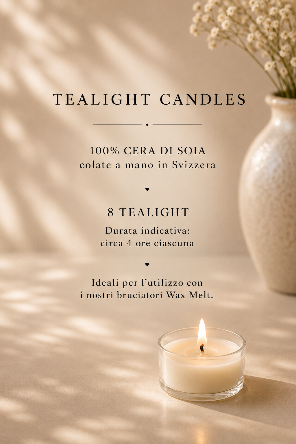 TEALIGHT BOX • 8 CANDELE